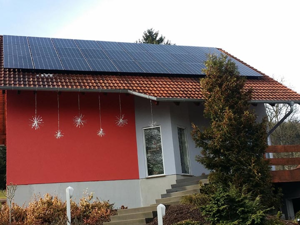 Hier finden Sie unsere eigene Anlage bei Jürgen Seiboth Elektro in Waltershausen